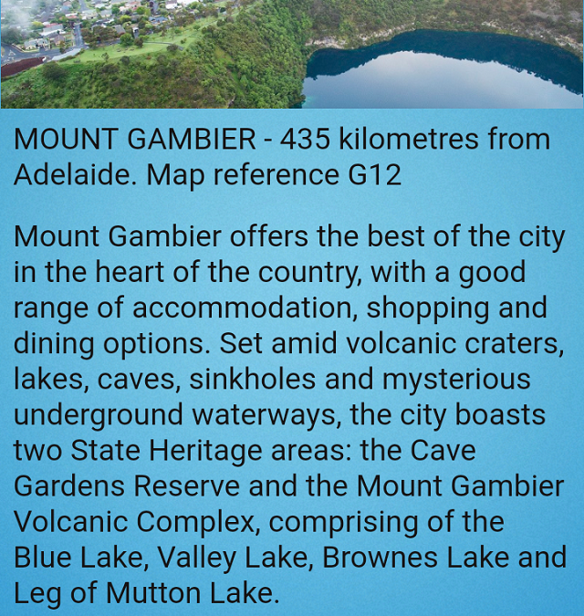 Mount Gambier app published in November 2018